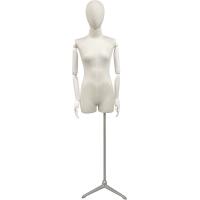 Female White Dressmakers Mannequin  - Articulated arms and removable head