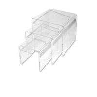 Clear Acrylic Display Risers Set of 3