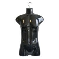 Male Hanging Mannequin Form - Black Plastic 2 PACK