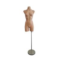 Female Mannequin Torso with Adjustable Stand - Skin Colour Plastic