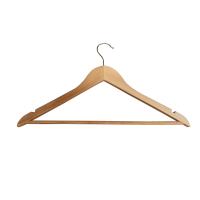 Coat Hanger Natural Wood Superior - PACK OF 10