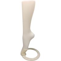 Female Mannequin Foot for Sock Display - White Plastic