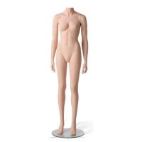 Female Headless Mannequin Standing on Glass Base - White or Skin Colour  #1