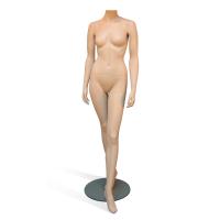 Female Headless Mannequin with Leg Forward Pose on Glass Base - White or Skin Colour Jos  #3