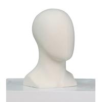 Male Mannequin Head - Calico Fabric