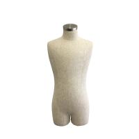 Male Dressmakers Mannequin Modern - Linen Fabric Torso for countertops